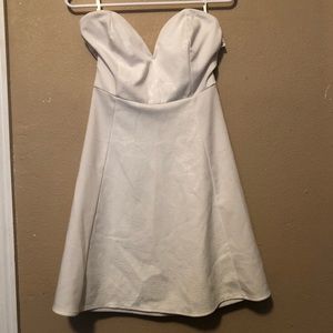 White mini cocktail dress